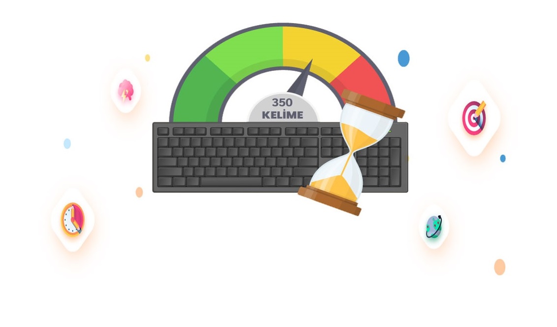 Klavye hız testi ekranı